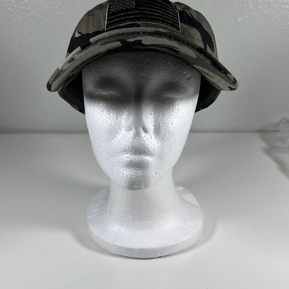 Men Women Camouflage Baseball Cap American Flag Buckle Back Outdoor Summer Hat